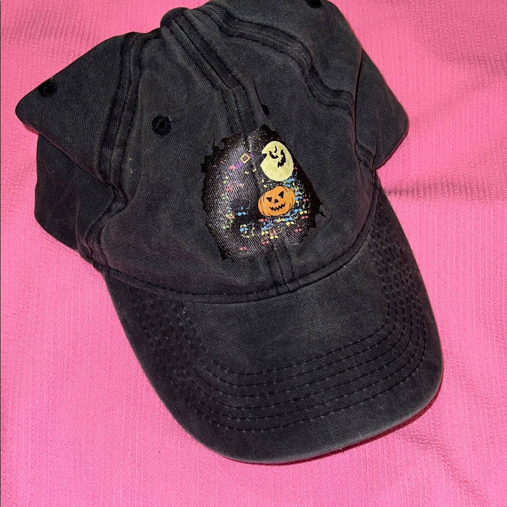 Black Halloween Themed Cap